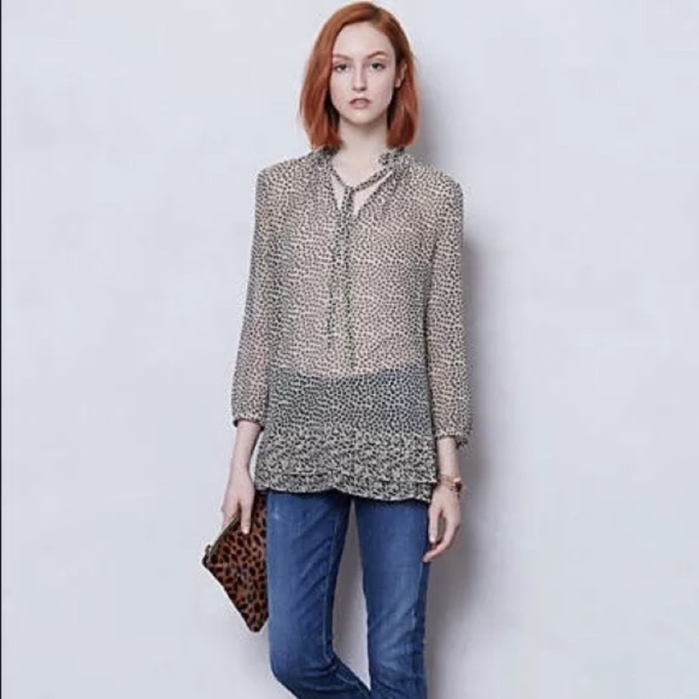 Portrait of a Girl Clover Valley Pleated Top